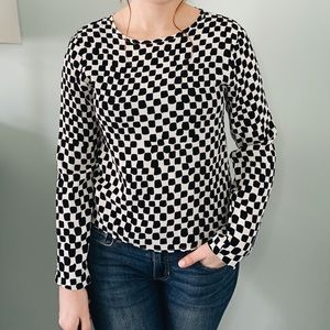 Checker Print Top